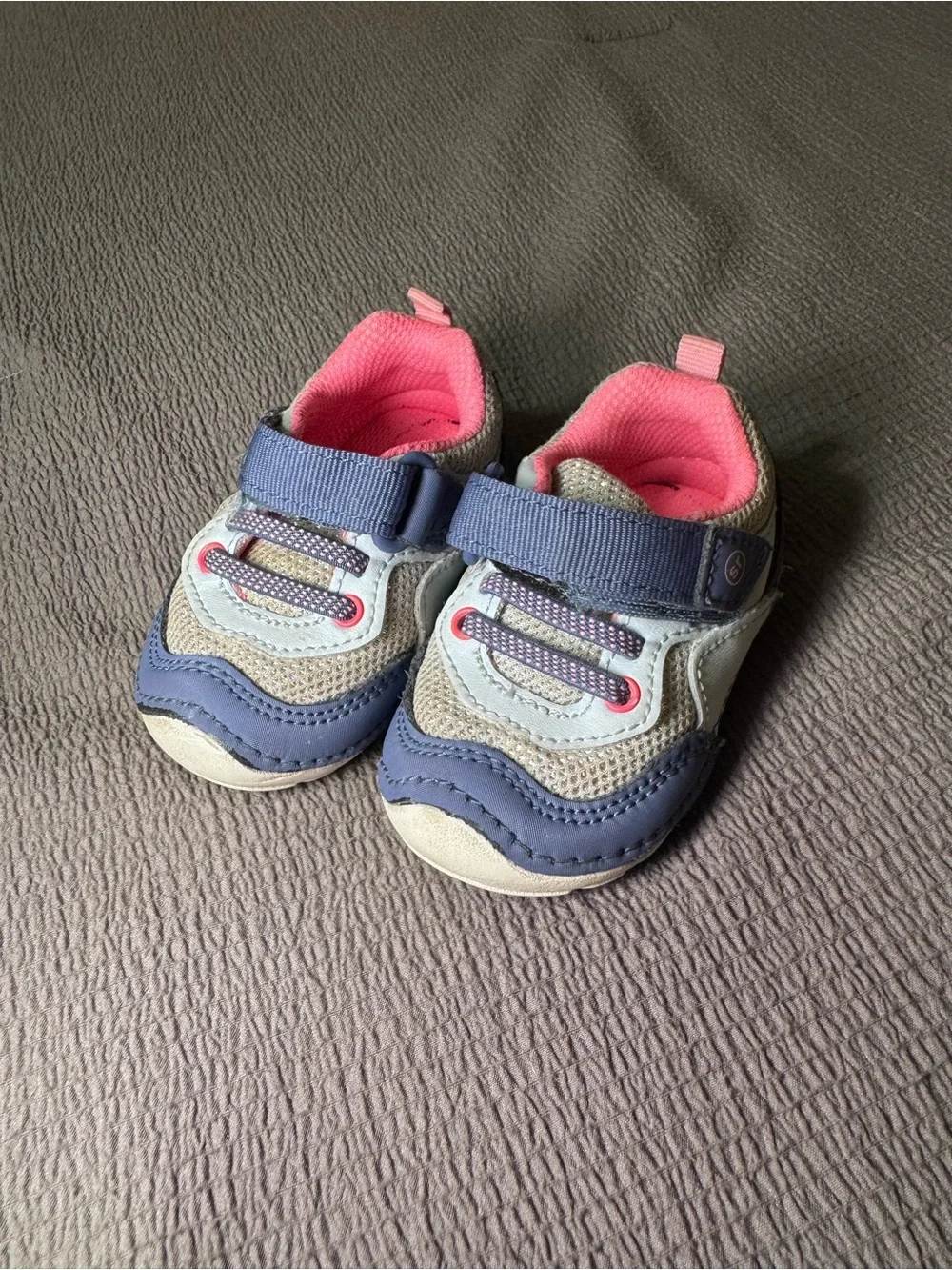 Toddler Stride Rite Sneakers in Pink and Blue